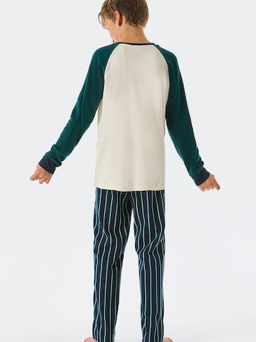 SCHIESSER Pyjama ' Teens Nightwear ' in Grün