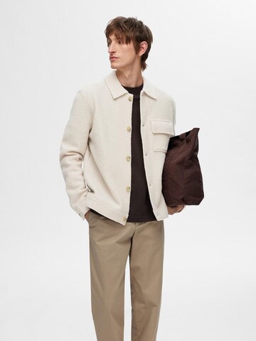 SELECTED HOMME Strickjacke in Beige: Vorderseite