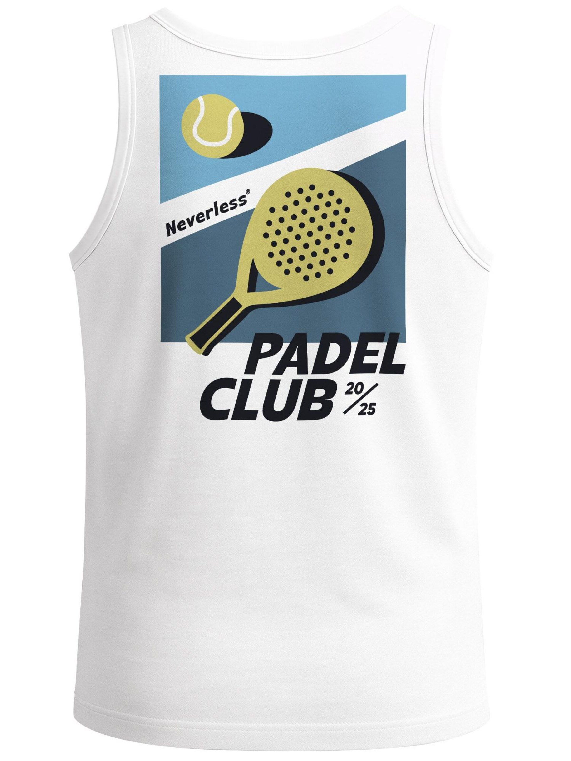 Neverless Shirt 'Padel Club' in White