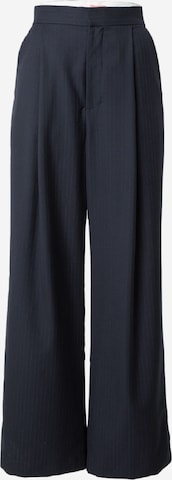 Custommade Wide leg Pantalon 'Pansy' in Blauw: voorkant