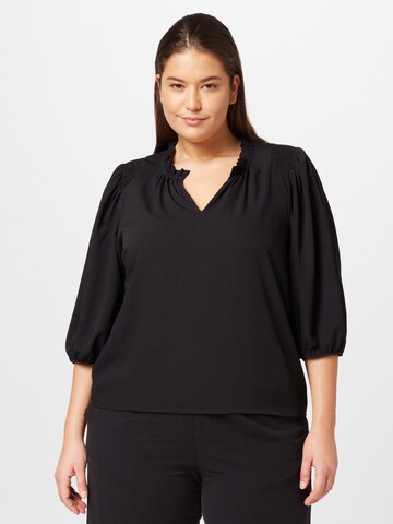 Chemisier 'OLIVIA' Vero Moda Curve en noir : devant