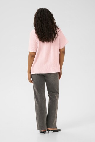 KAFFE CURVE Bluse 'Lisana' in Pink
