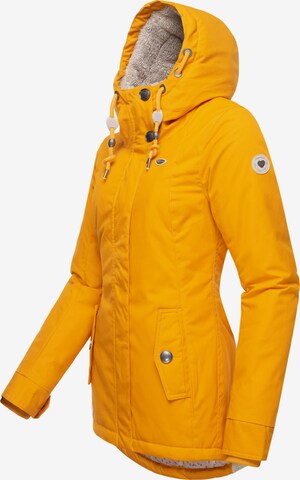 Ragwear Winter Jacket 'Monade' in Yellow