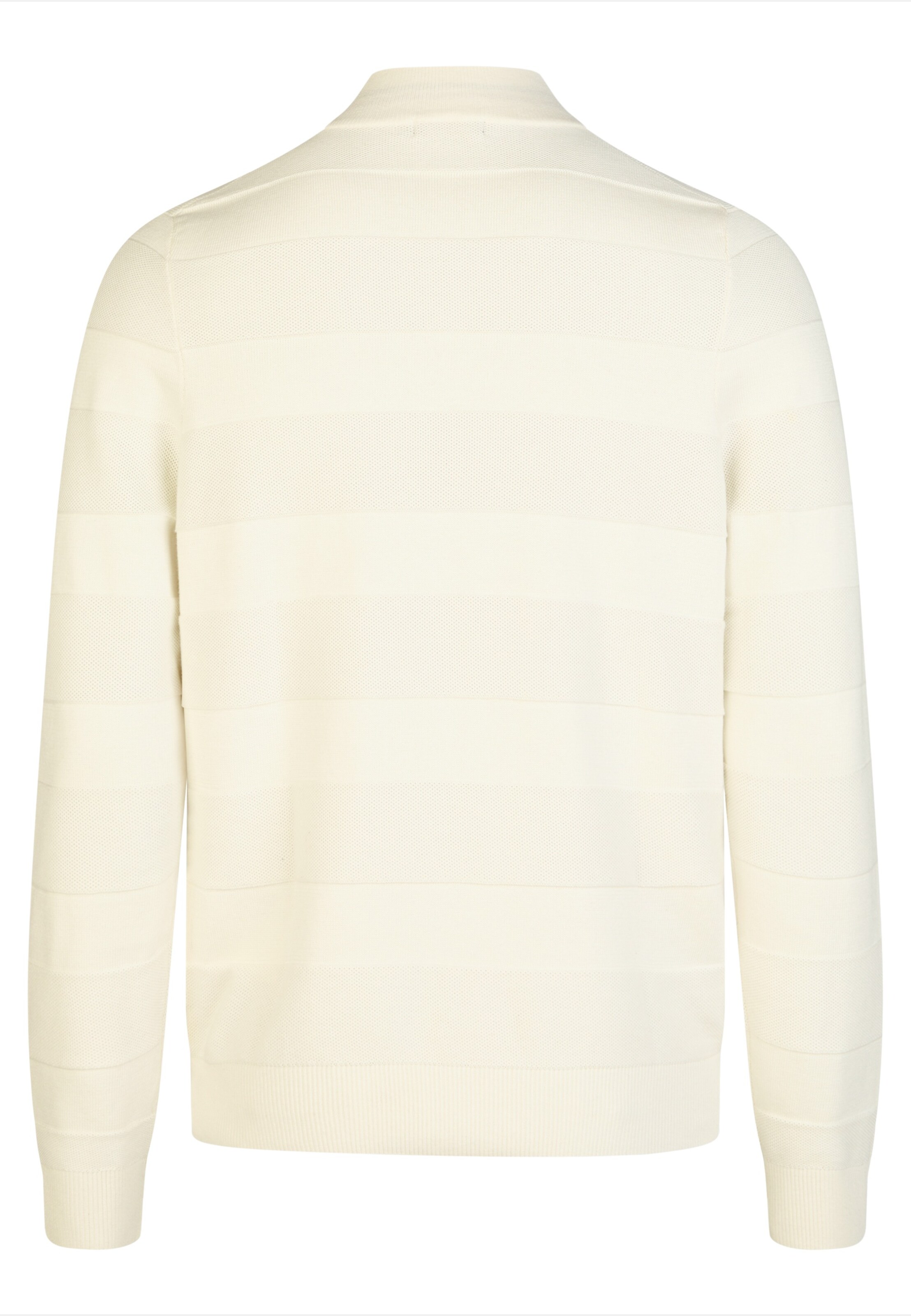 HECHTER PARIS Strickpullover 'ZIP TROYER' in Weiß