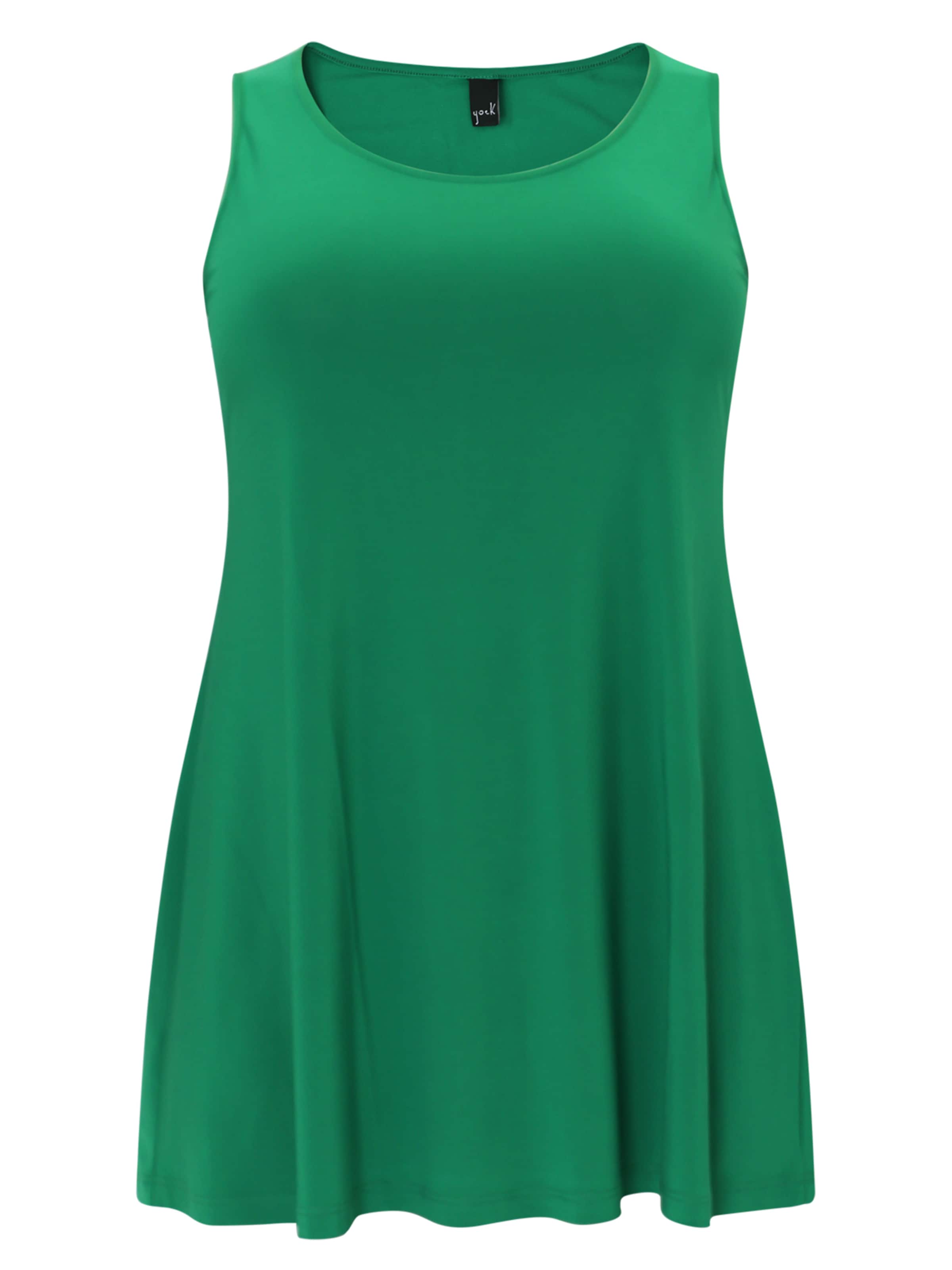 YOEK Top 'Dolce' in Groen: voorkant