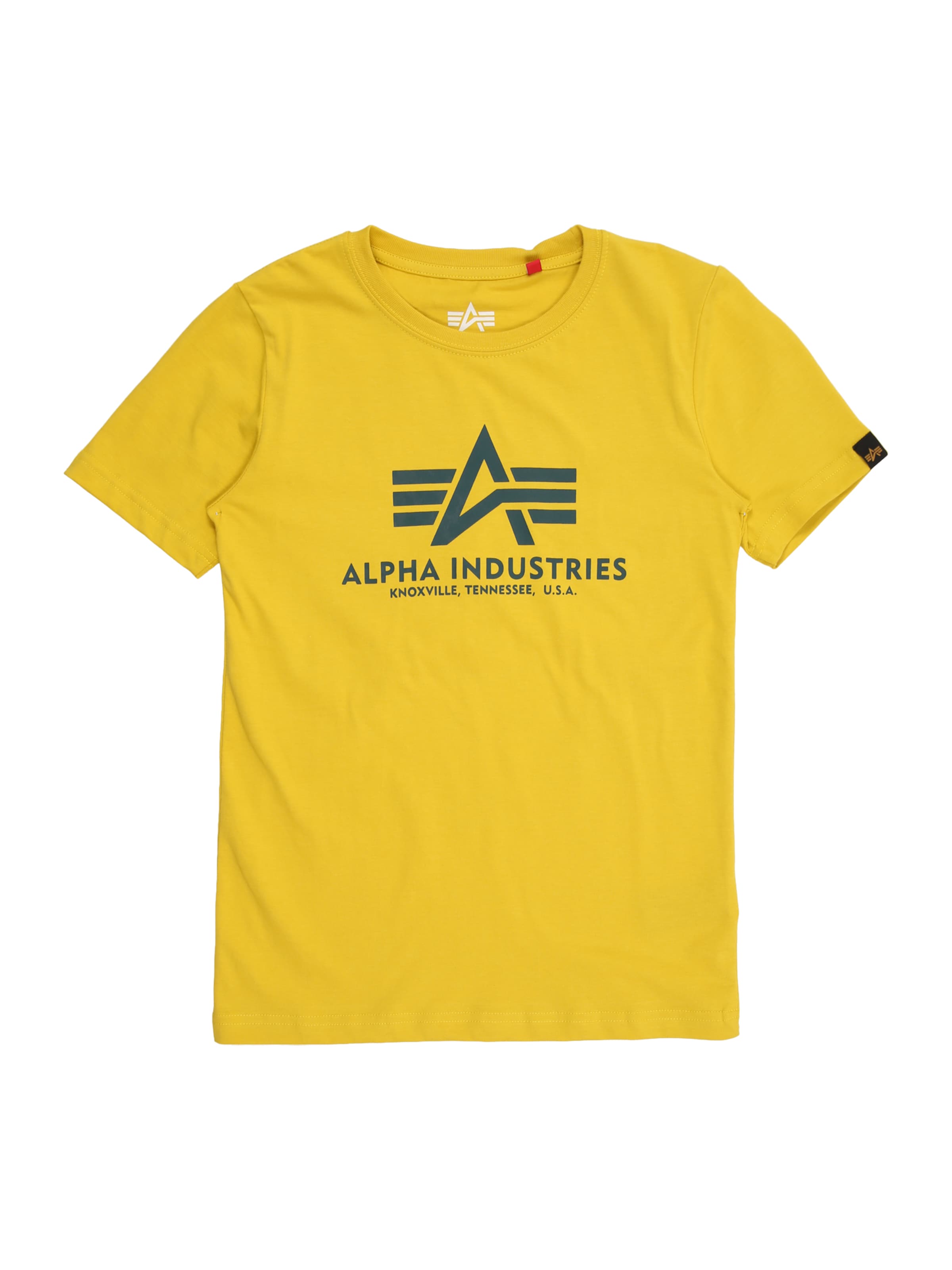 T-Shirt ALPHA INDUSTRIES en jaune : devant