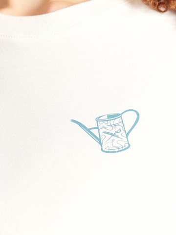 Iriedaily Tričko 'Monstera' – bílá