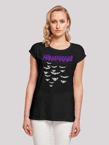 F4NT4STIC T-Shirt 'DC Comis Superhelden Batman Joker Smile' in Schwarz: Vorderseite