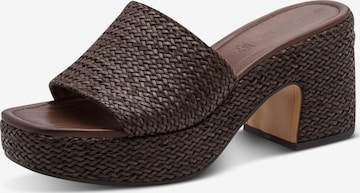 Mule Tamaris en marron : devant