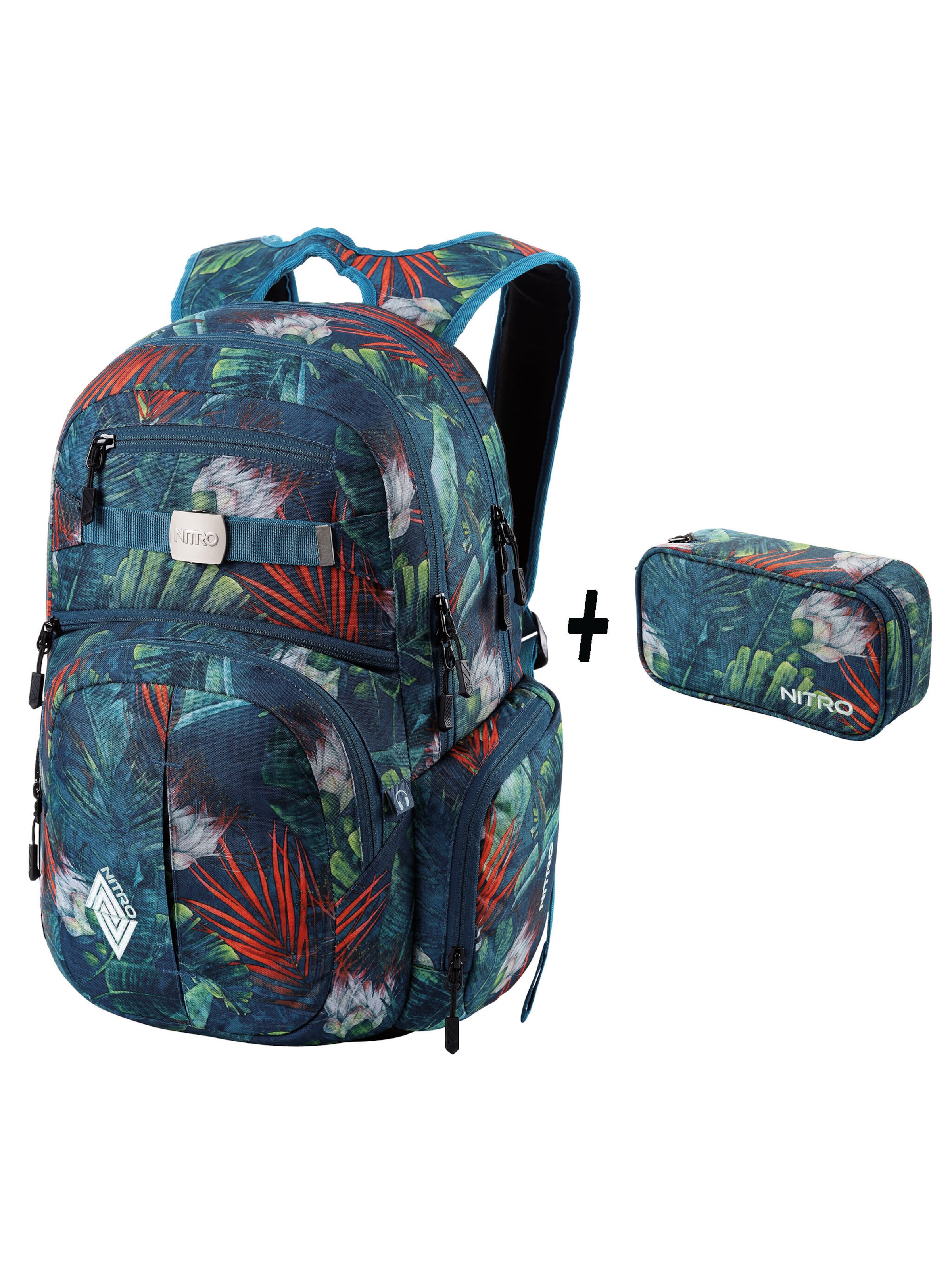NITRO Backpack 'Set Hero' in Green: front