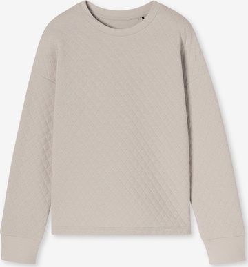 Sweat-shirt 'Mix & Relax' SCHIESSER en beige : devant