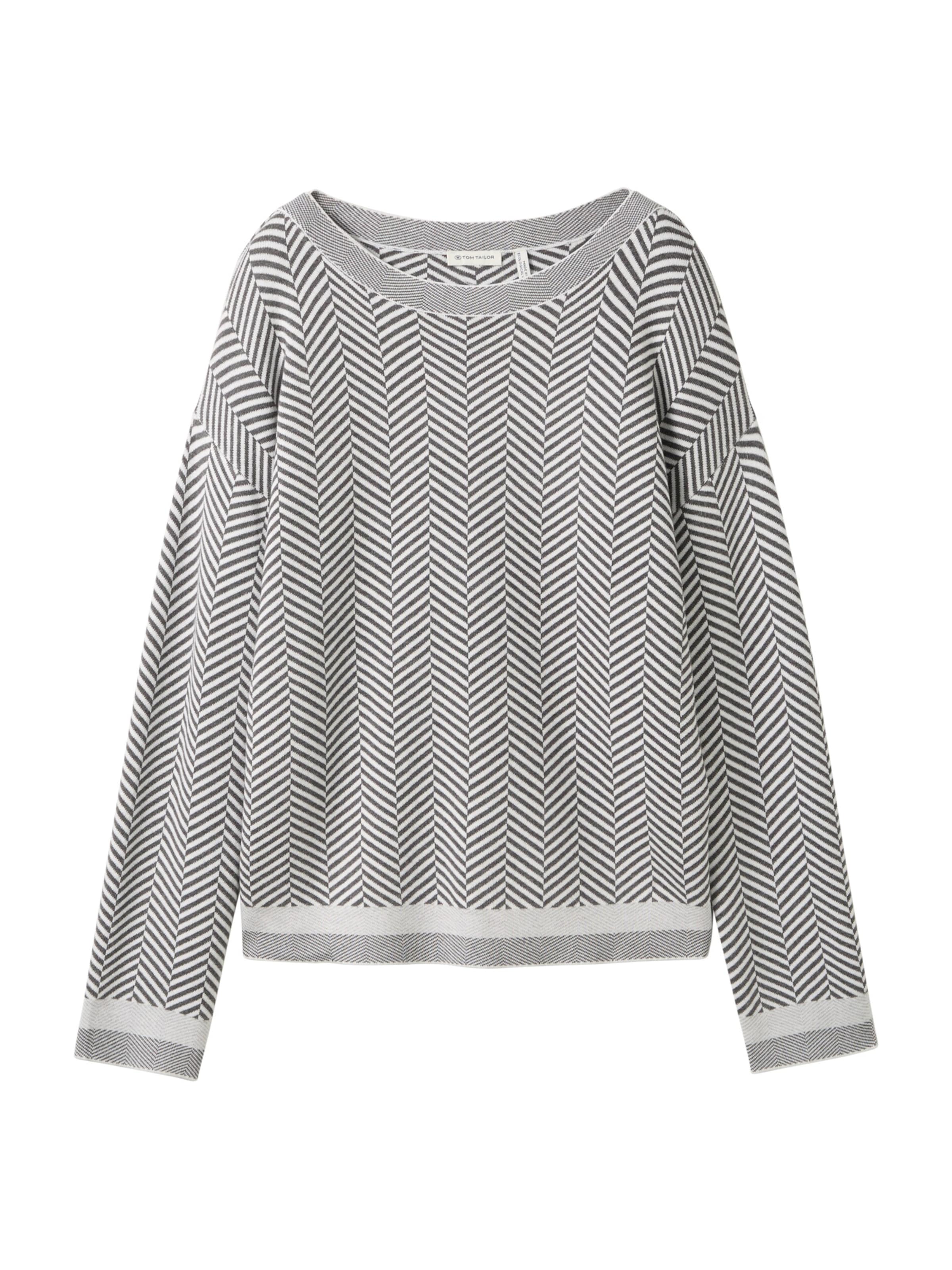 TOM TAILOR Pullover in Grau: Vorderseite