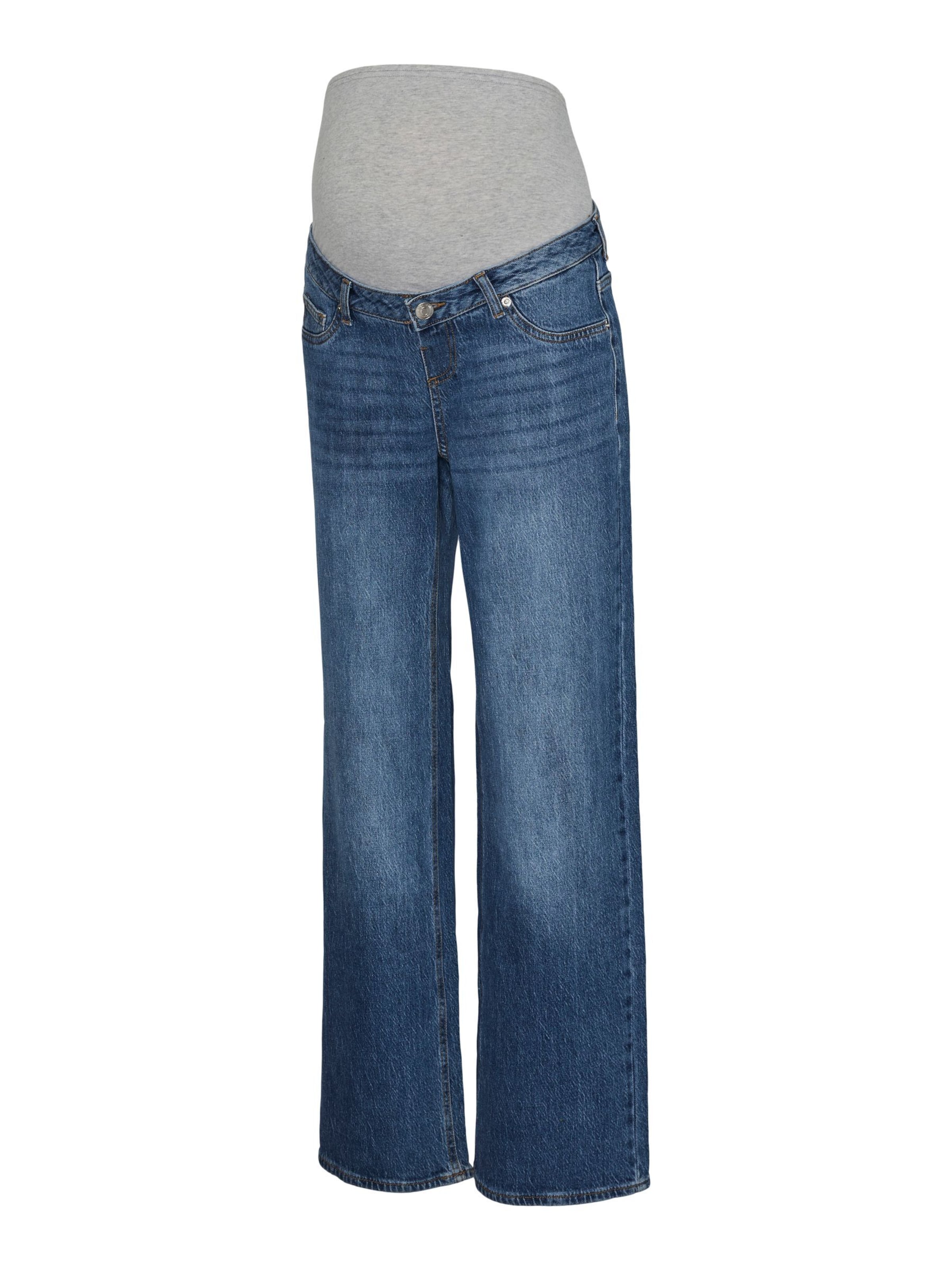 Vero Moda Maternity Wide Leg Jeans i blå: forside