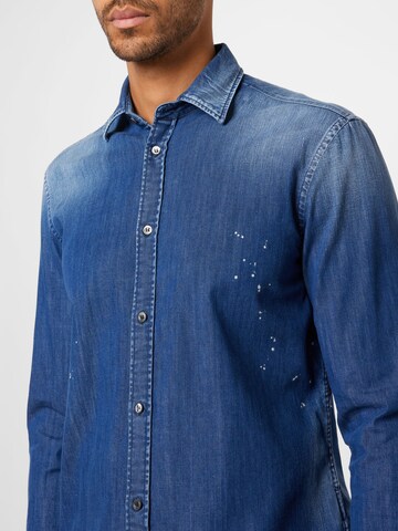 Coupe slim Chemise Dondup en bleu