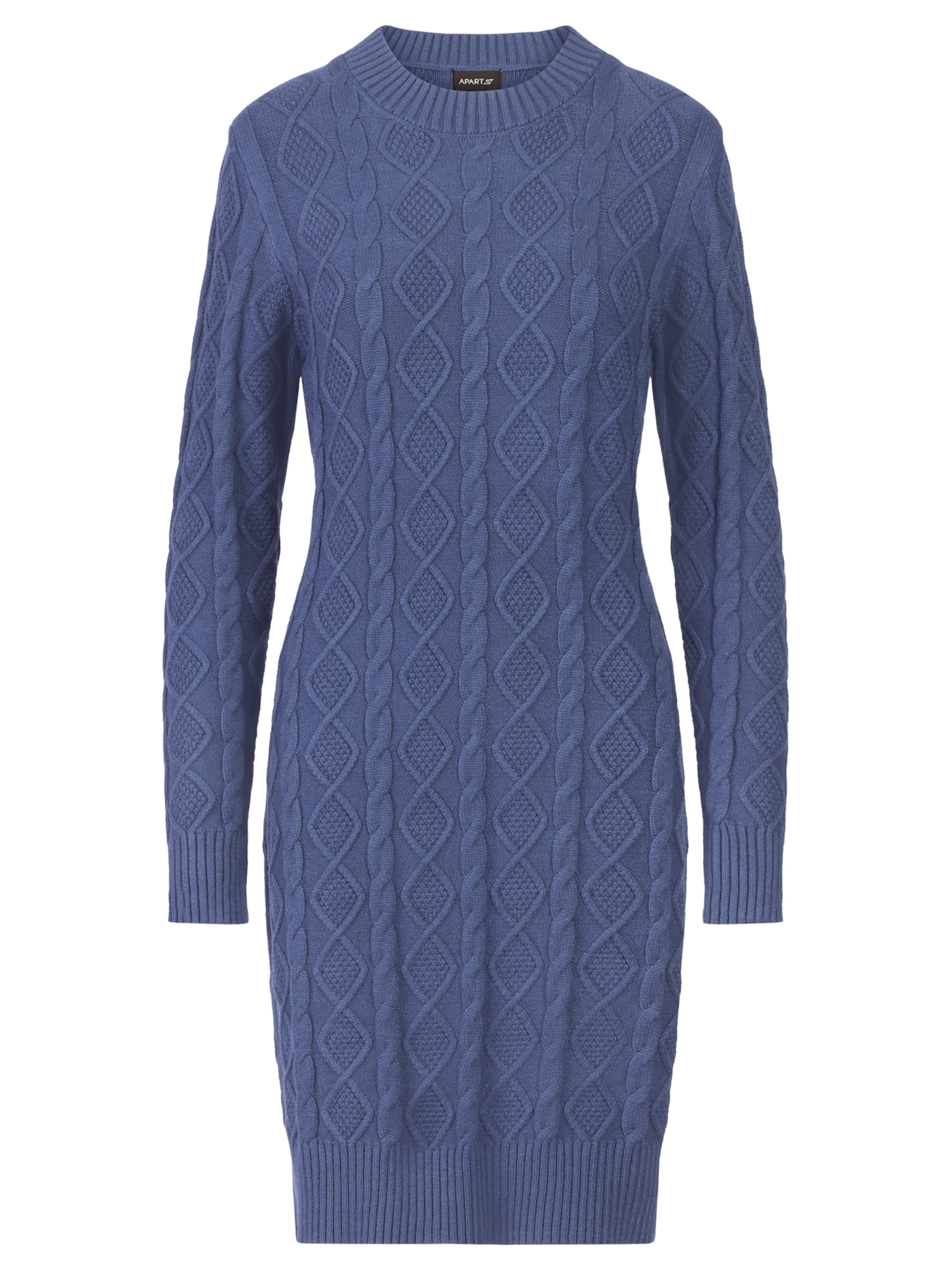 APART Knitted dress in Blue: front
