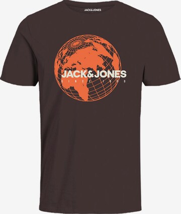 Jack & Jones Junior Shirt 'PLANET' in Brown: front