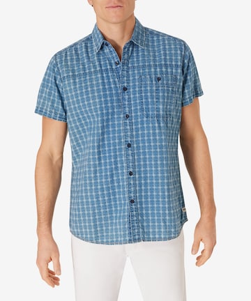 PIONEER Comfort fit Button Up Shirt in Blue: front