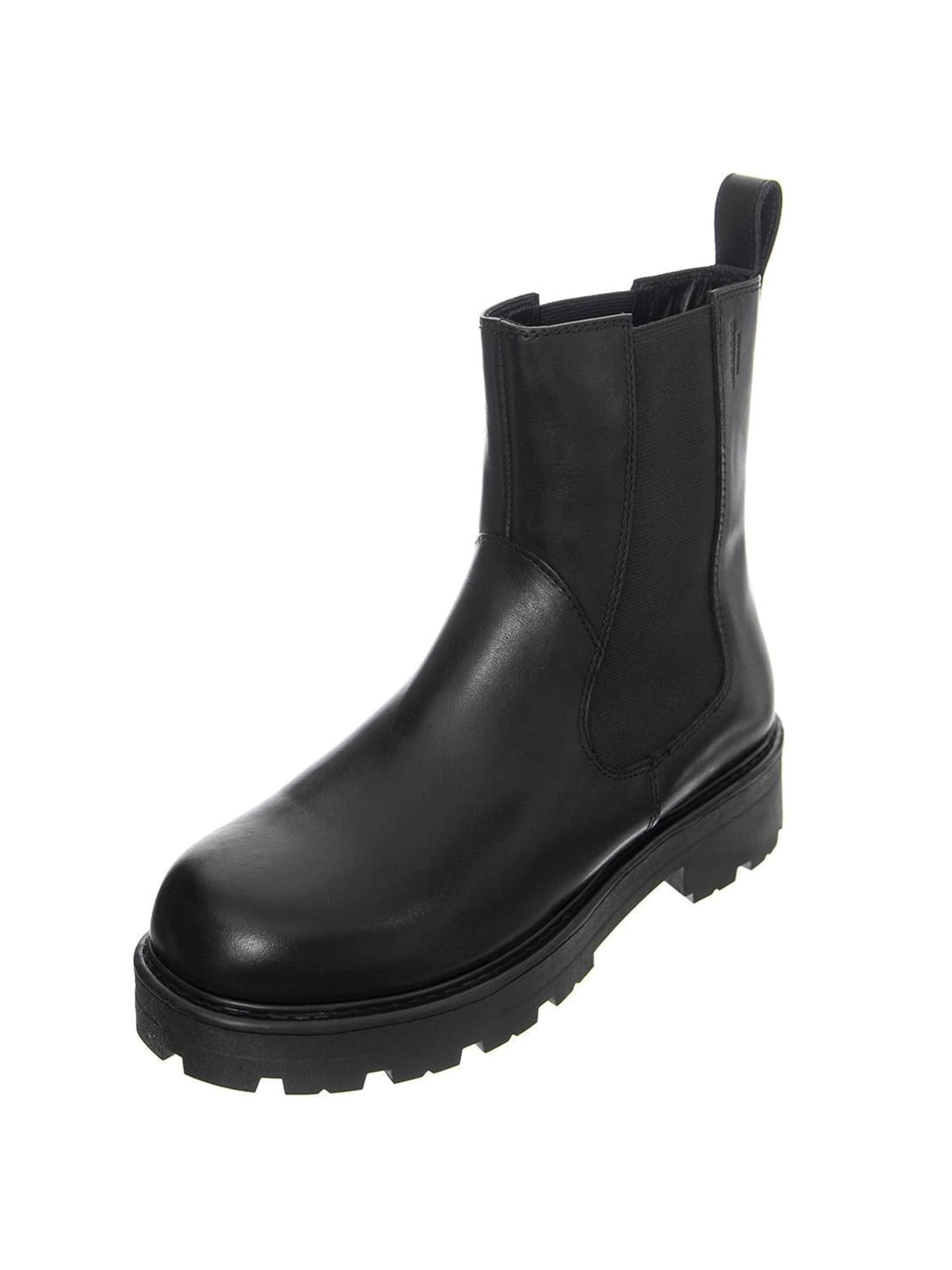 Vagabond Boots 'Womens Cosmo 2.0 Cow Leather Black Ankle Boots' in Black: front