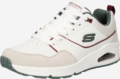 SKECHERS Sneaker 'UNO - RETRO ONE' in greige / grün / dunkelrot / weiß, Produktansicht