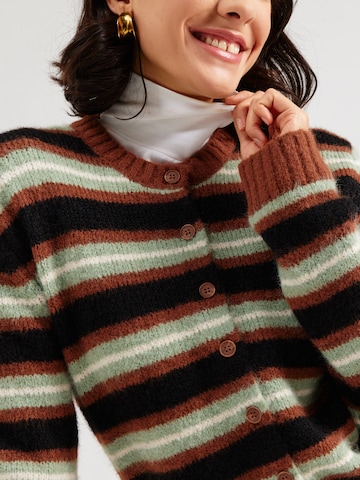 Monki Knit cardigan in Green