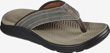 SKECHERS T-Bar Sandals 'Sargo Point Vista' in Brown