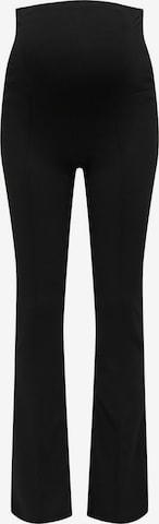 Only Maternity Flared Pants in Black: front