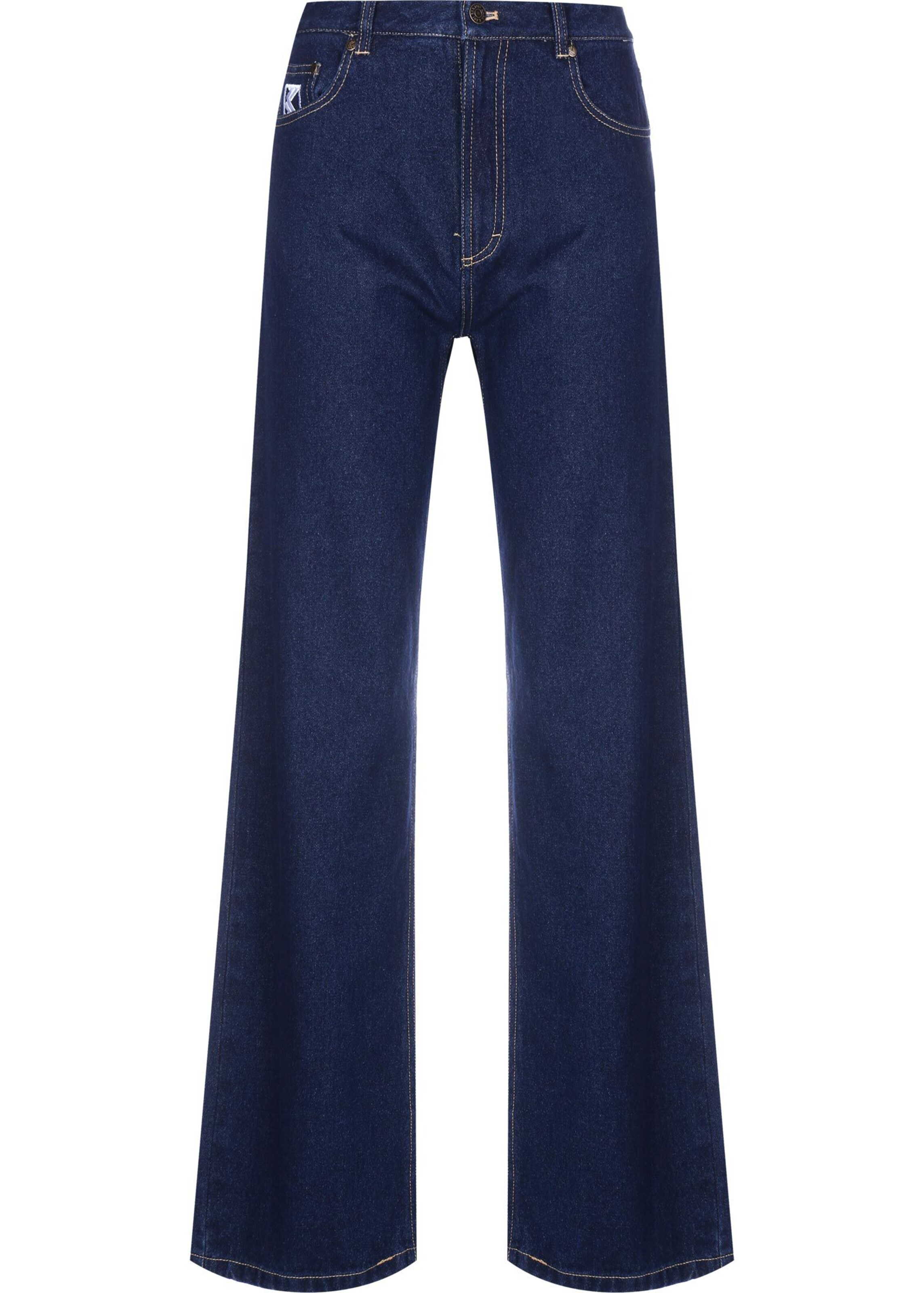 Wide leg Jeans di Karl Kani in blu: frontale