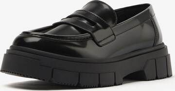 Bershka Slipper in Schwarz