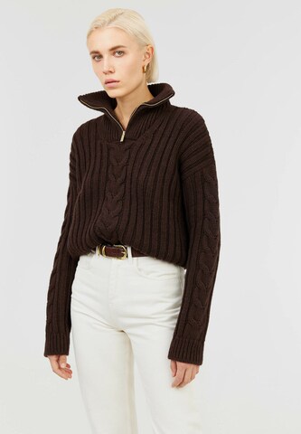 TOPTOP STUDIO Sweatshirt in Brown