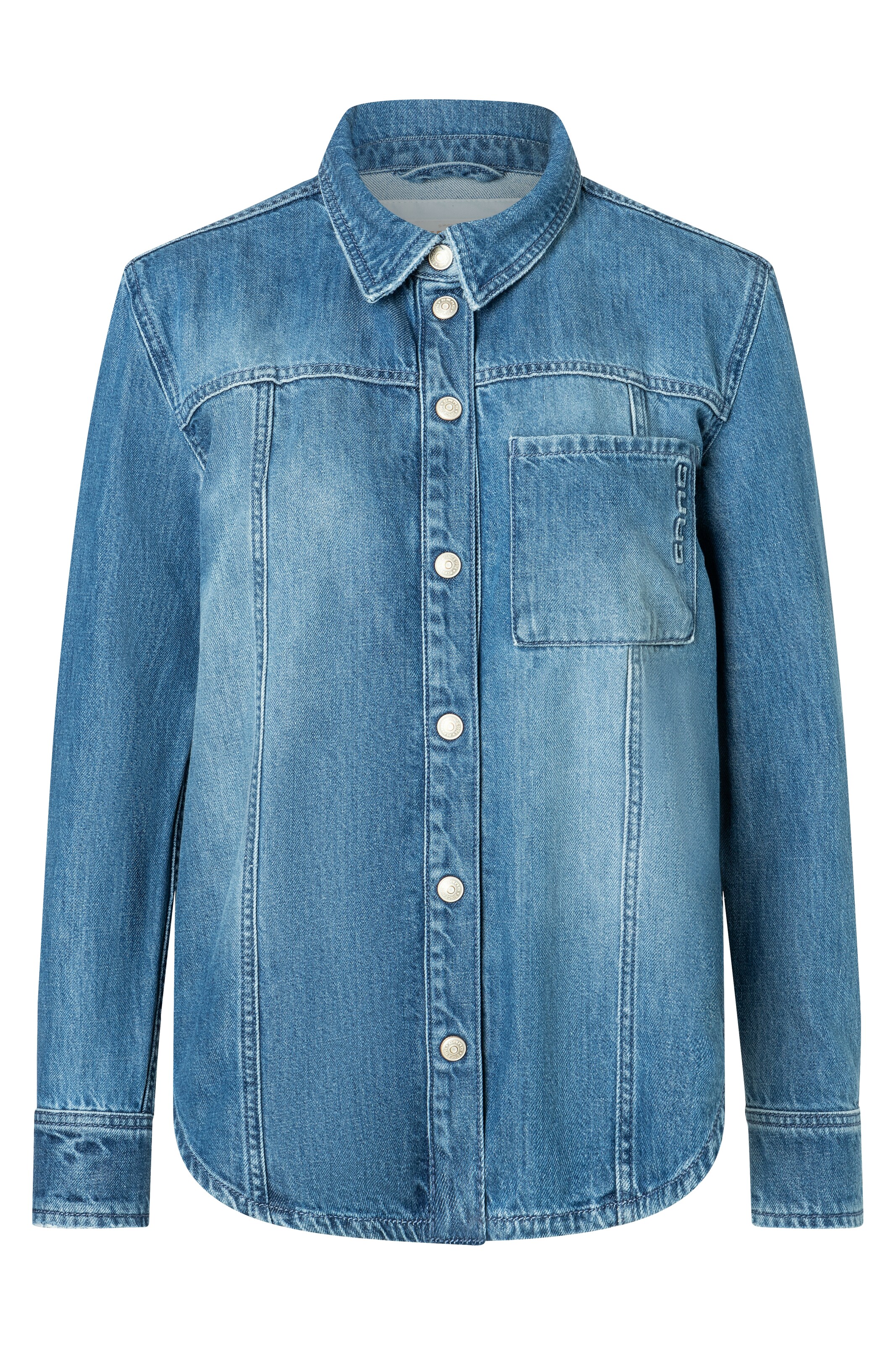 Gang Bluse in Blau: Vorderseite