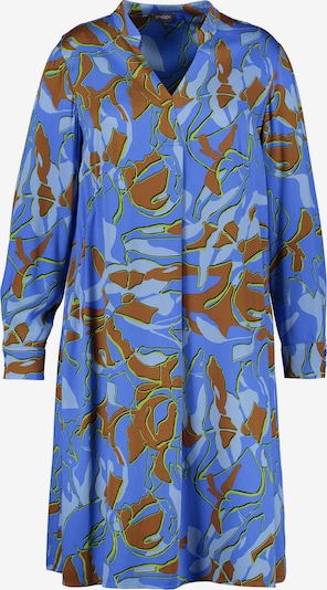 SAMOON Košeľové šaty - modrá / hnedá melírovaná, Produkt
