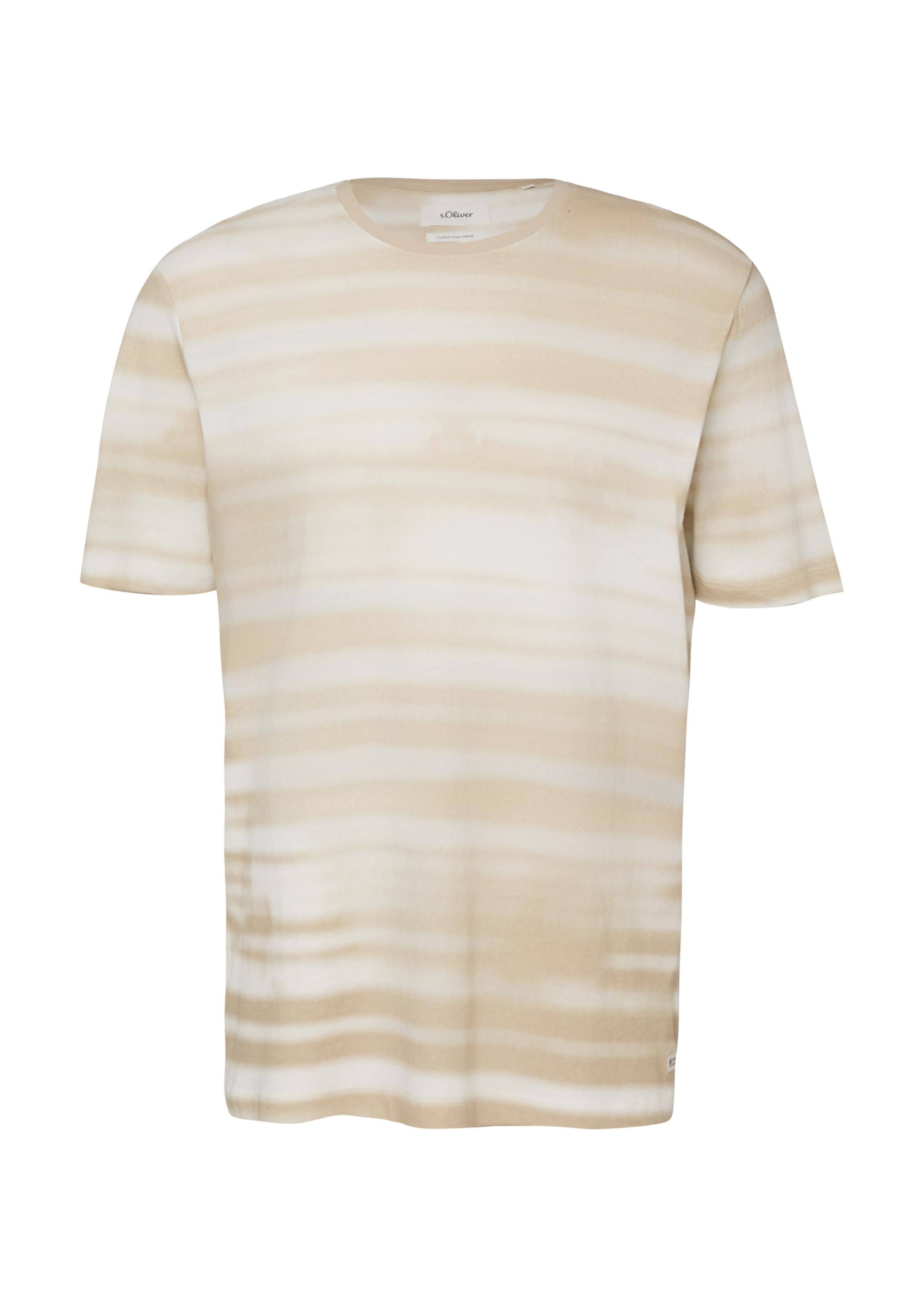 s.Oliver T-Shirt in Beige: Vorderseite