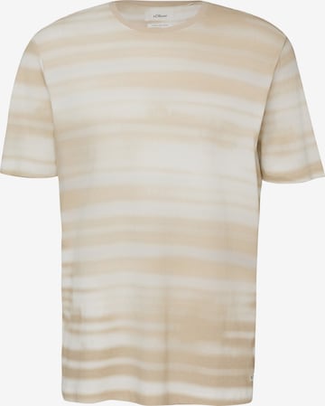 s.Oliver T-Shirt in Beige: Vorderseite