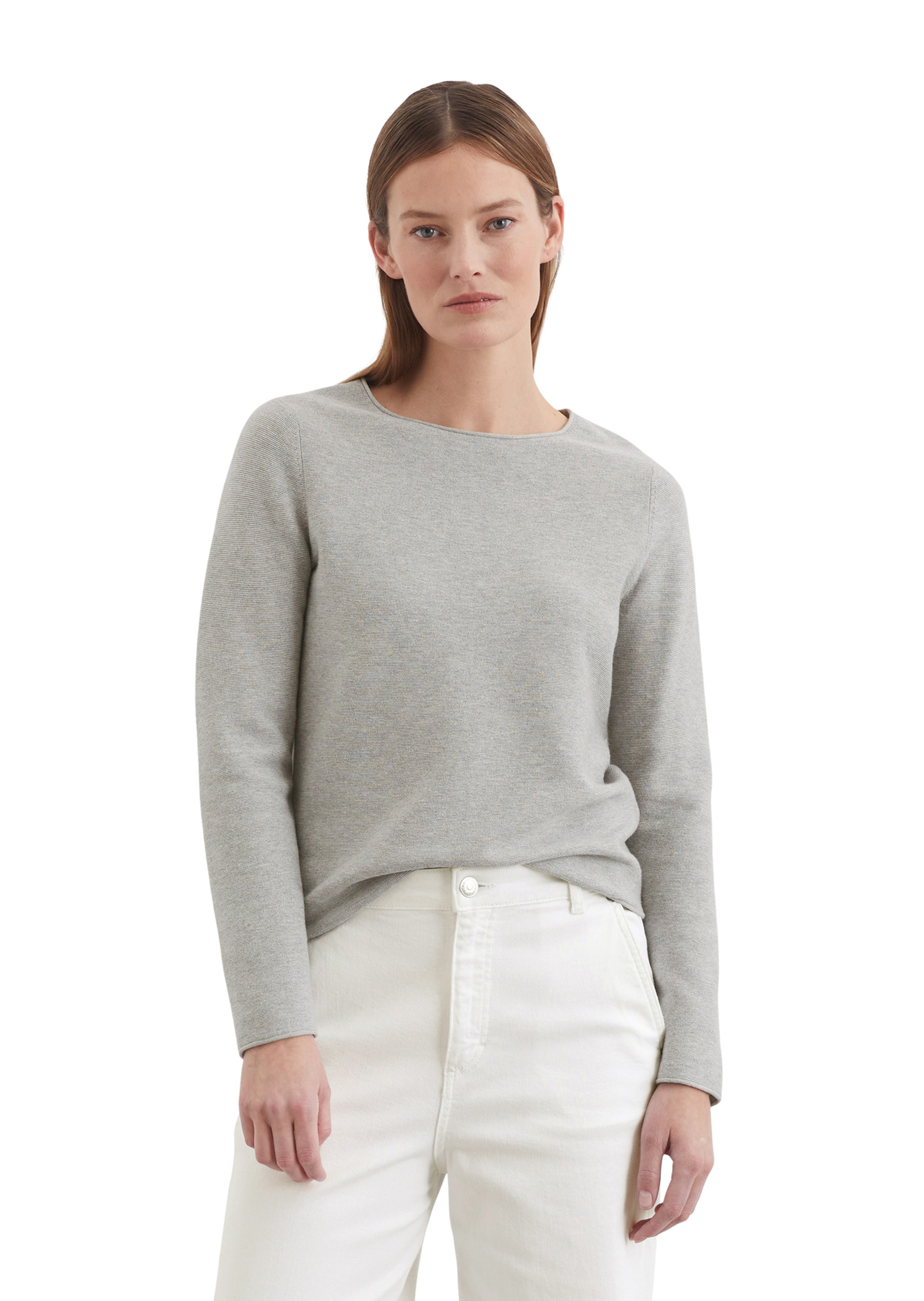 Marc O'Polo Pulover | siva barva: sprednja stran