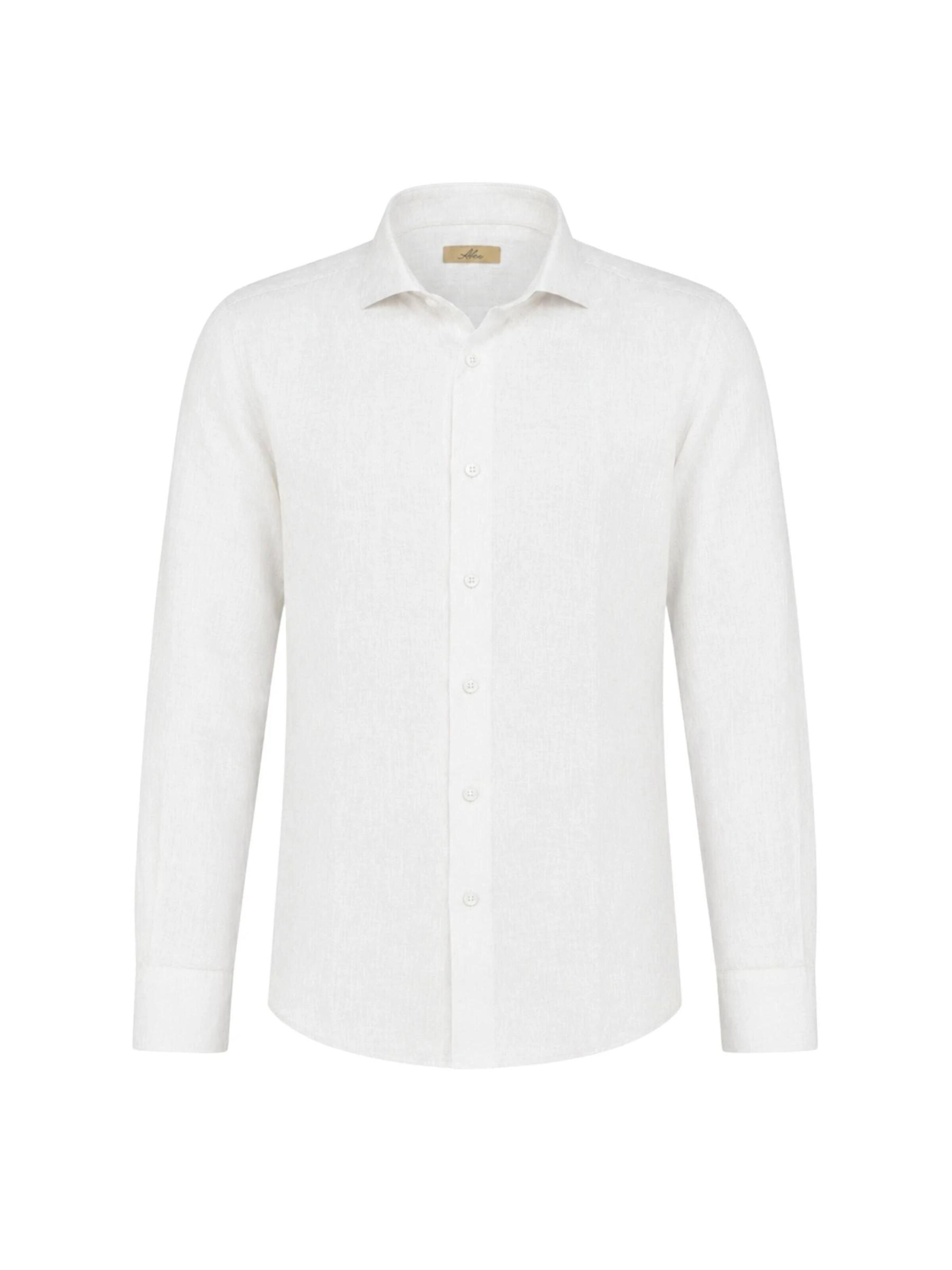 ALEA Regular Fit Hemd 'CAMICIA LINO'‌ in Weiß: Vorderseite