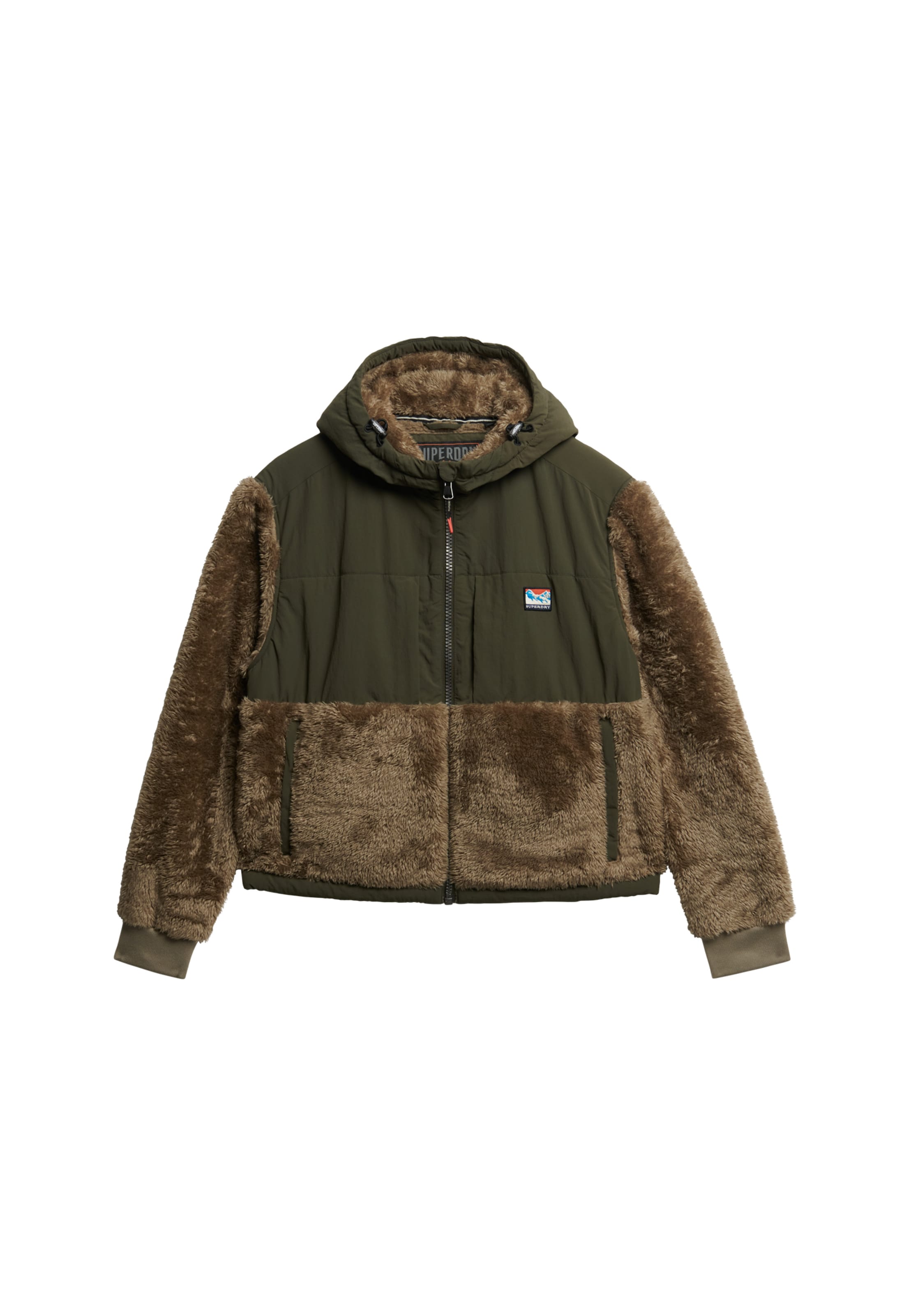 Superdry Tussenjas in Bruin: voorkant