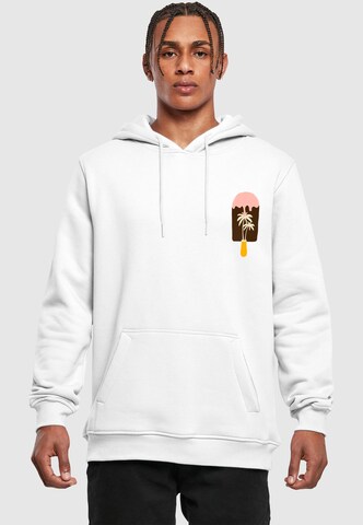 Merchcode Sweatshirt 'Summer - Icecream' in White: front