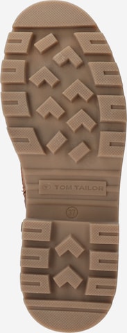 TOM TAILOR Fűzős rövid szárú csizmák - barna