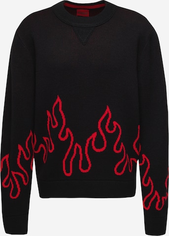 Pullover 'Sfire' di HUGO Red in nero: frontale