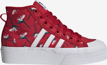 ADIDAS ORIGINALS - Zapatillas deportivas altas 'Nizza Platform Mid Thebe Magugu' en rojo