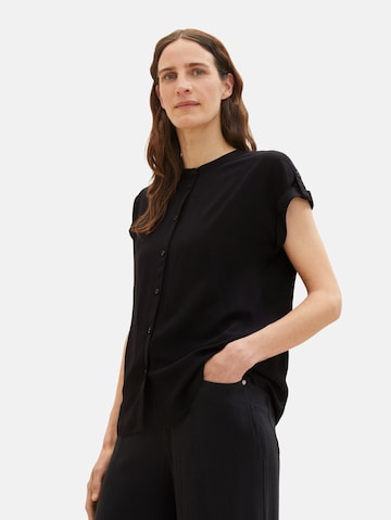 TOM TAILOR Blouse in Zwart