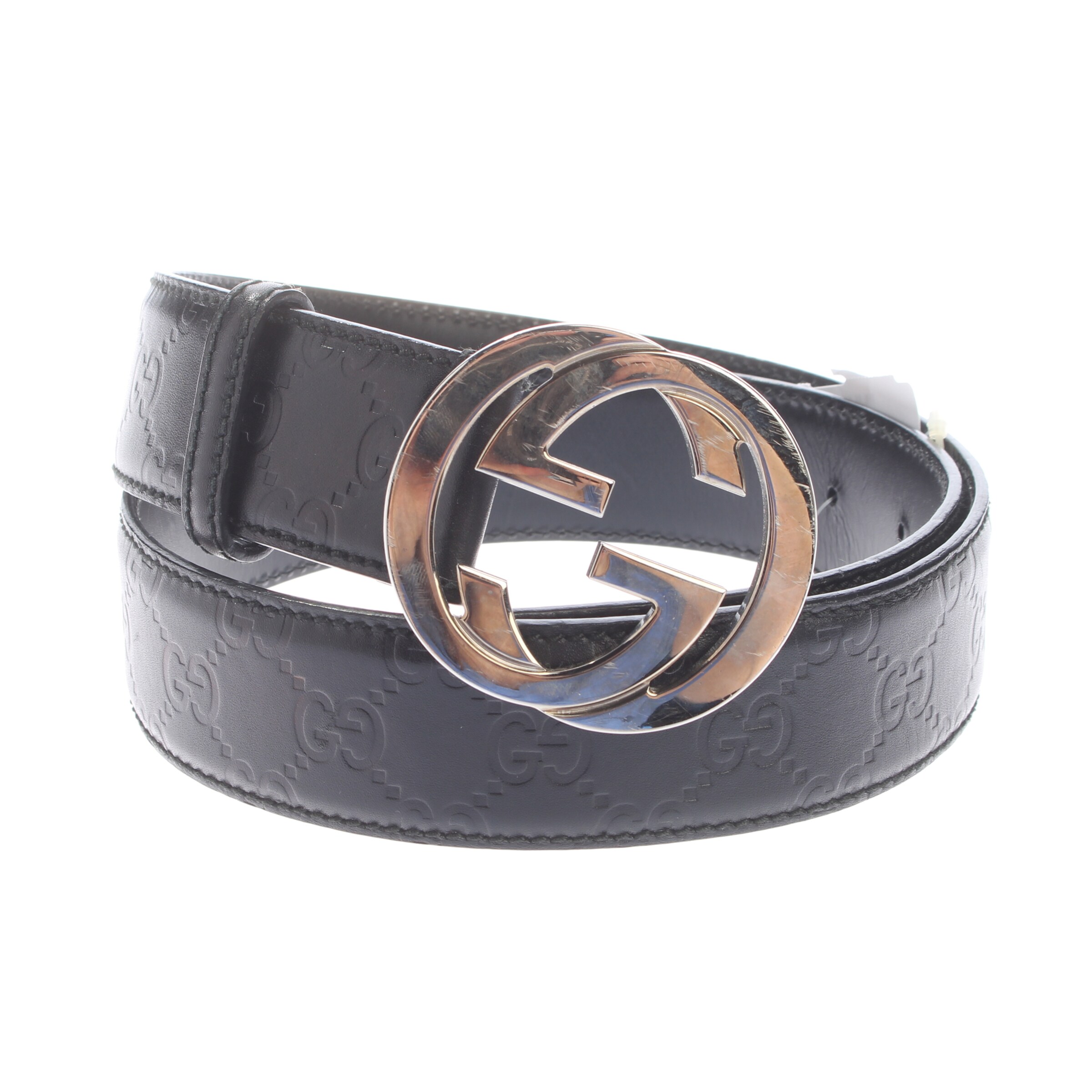 Gucci Gürtel M in Schwarz: Vorderseite