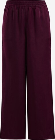 WE Fashion Wide leg Trousers in Purple: front