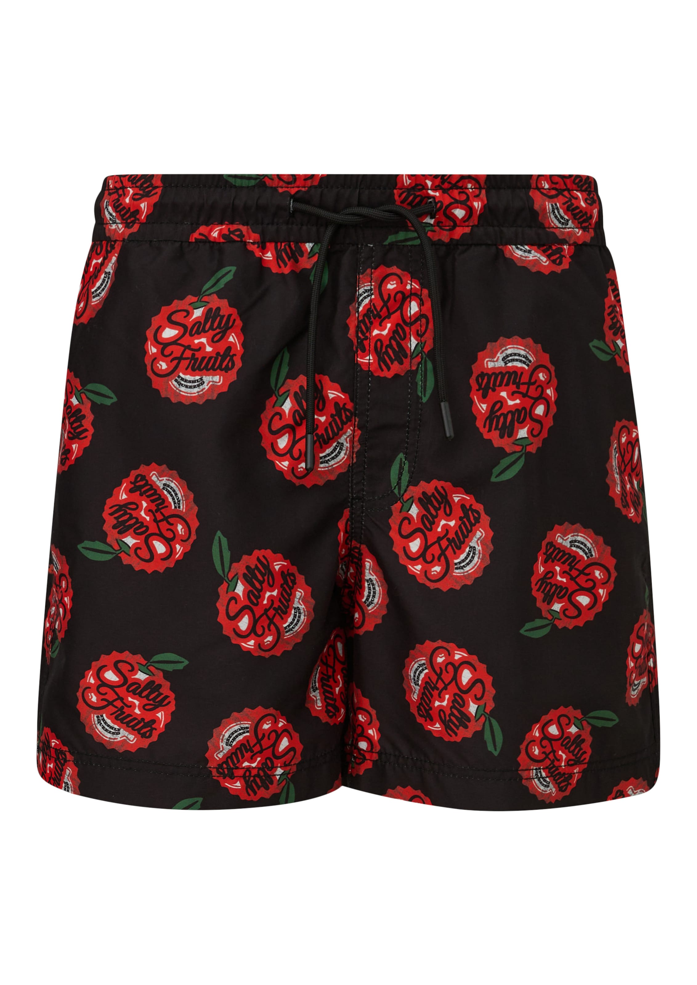 QS Badeshorts in Schwarz: Vorderseite