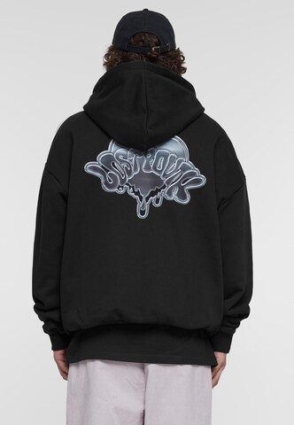 Lost Youth Μπλούζα φούτερ 'Dripping Heart' σε μαύρο: μπροστά