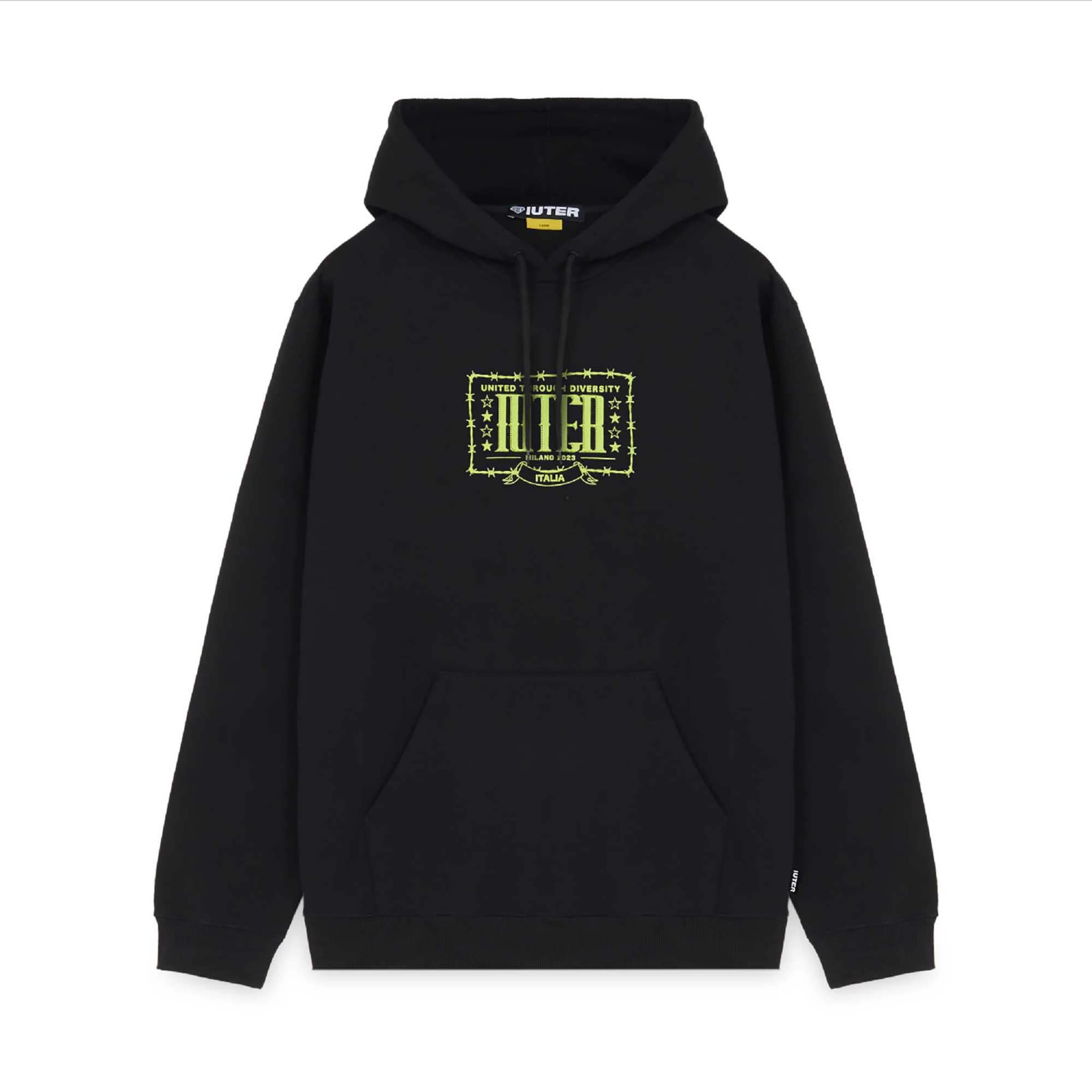 IUTER Sweatshirt in Schwarz: Vorderseite