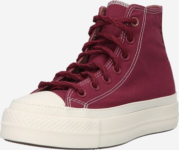 Sneaker alta di CONVERSE in rosso: frontale