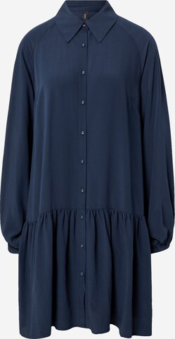 Y.A.S Shirt Dress in Blue: front