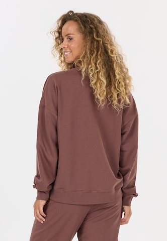 NOU Sweatshirt 'Vacay' in Brown