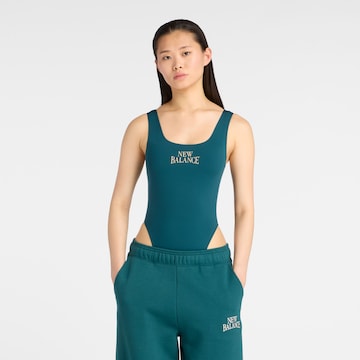 Body de sport 'Trackside Bodysuit' new balance en vert : devant